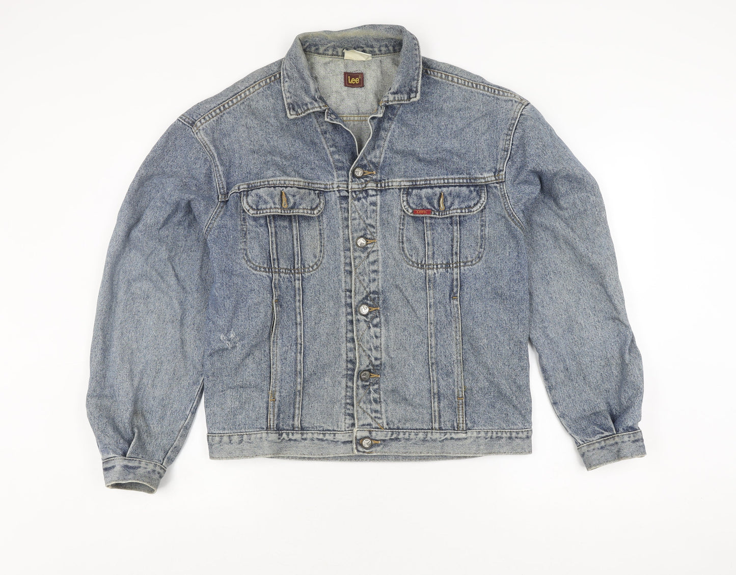 Lee Men's Blue Denim Jacket M Classic Retro