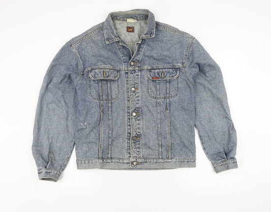 Lee Men's Blue Denim Jacket M Classic Retro