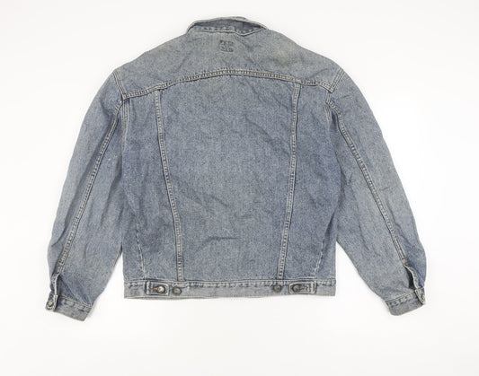 Lee Men's Blue Denim Jacket M Classic Retro