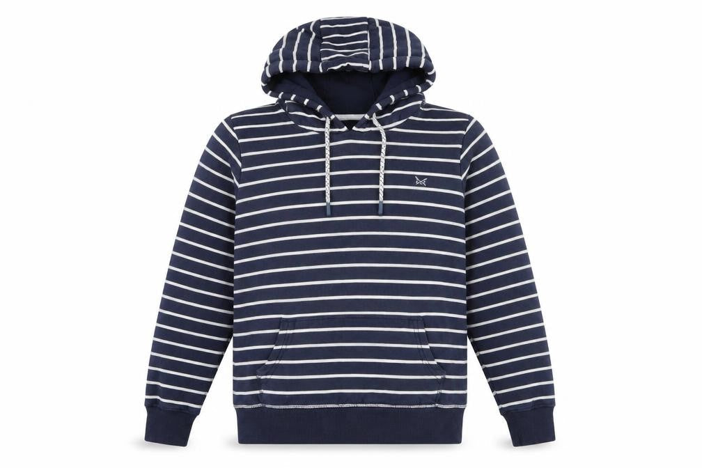 Womens UK 10 Regular Crew Clothing Company Blue Pullover Hoodie