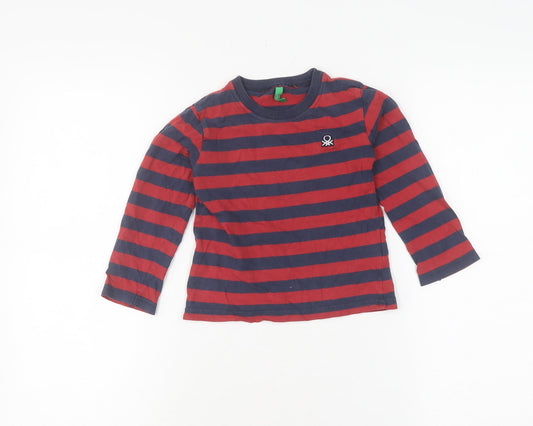 United Colors of Benetton Boys Striped T-Shirt XS