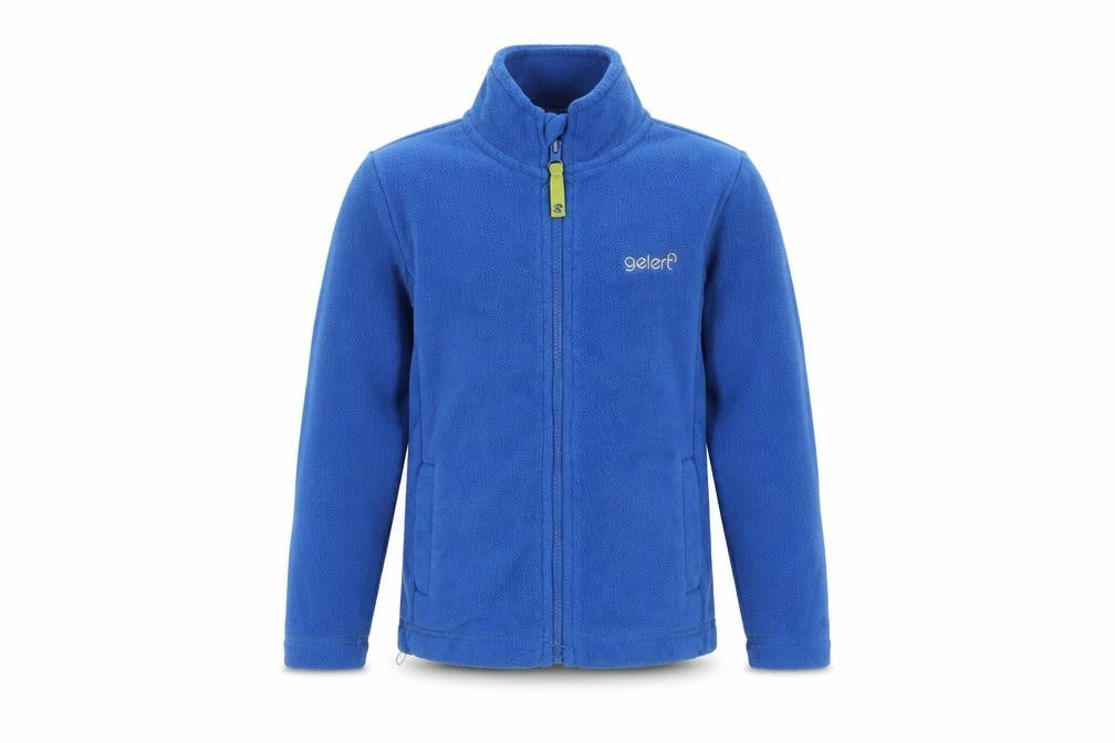 Front view of Gelert boys’ blue fleece full zip hoodie 5-6 years