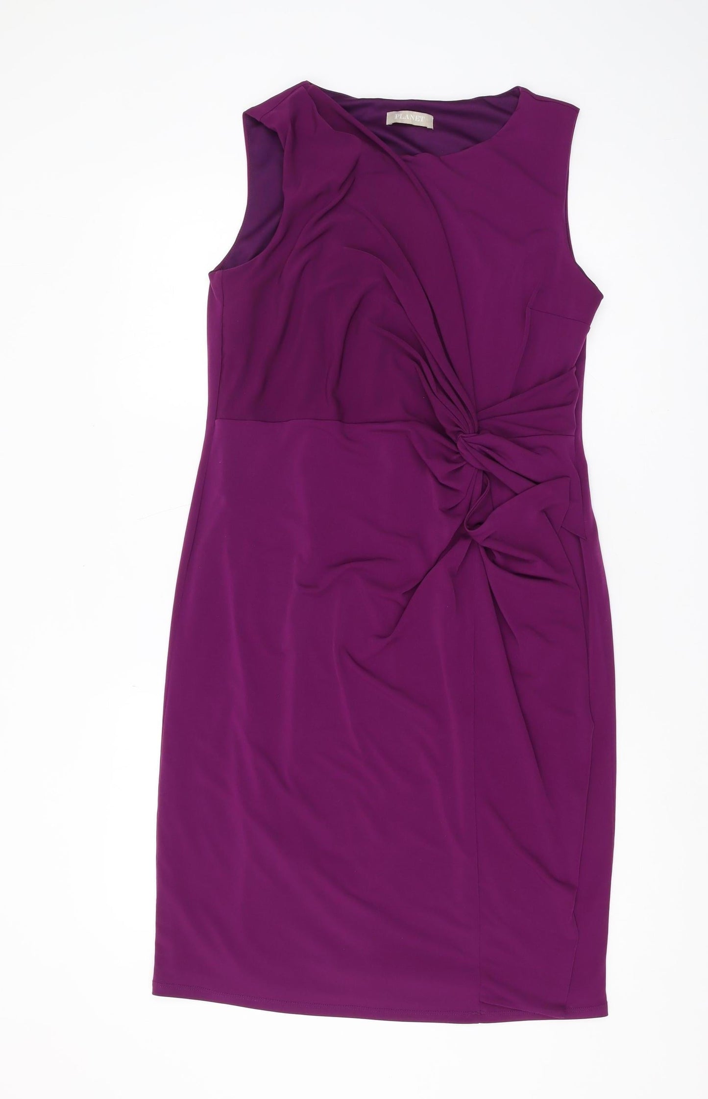 Planet Women's Purple Knee Length Sleeveless Sheath Dress