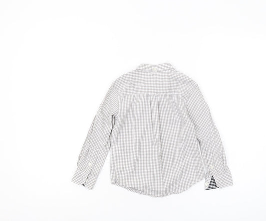 Ben Sherman Boys Grey Check Button-Up Shirt 3-4 Years