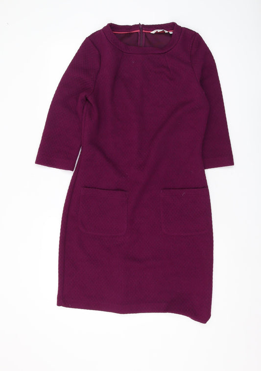 Boden Women's Purple Sheath Dress Size 10, Versatile & Chic