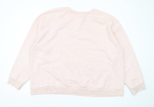 Disney at George Pink 2XL Women's Minnie Mouse Sweatshirt