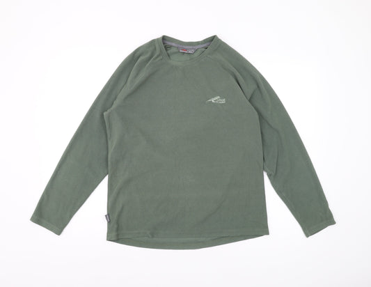 First Ascent Men's Green Pullover Sweatshirt S