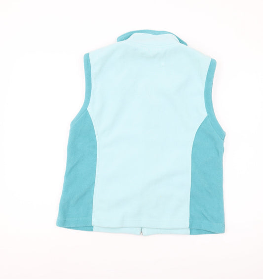Amoretti Women's Blue Fleece Waistcoat L Full Zip