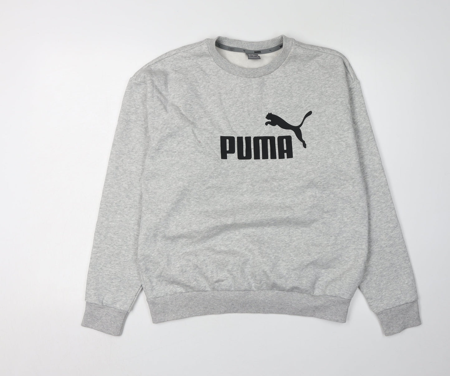 Puma Men's Grey Crew Neck Sweatshirt - Size M