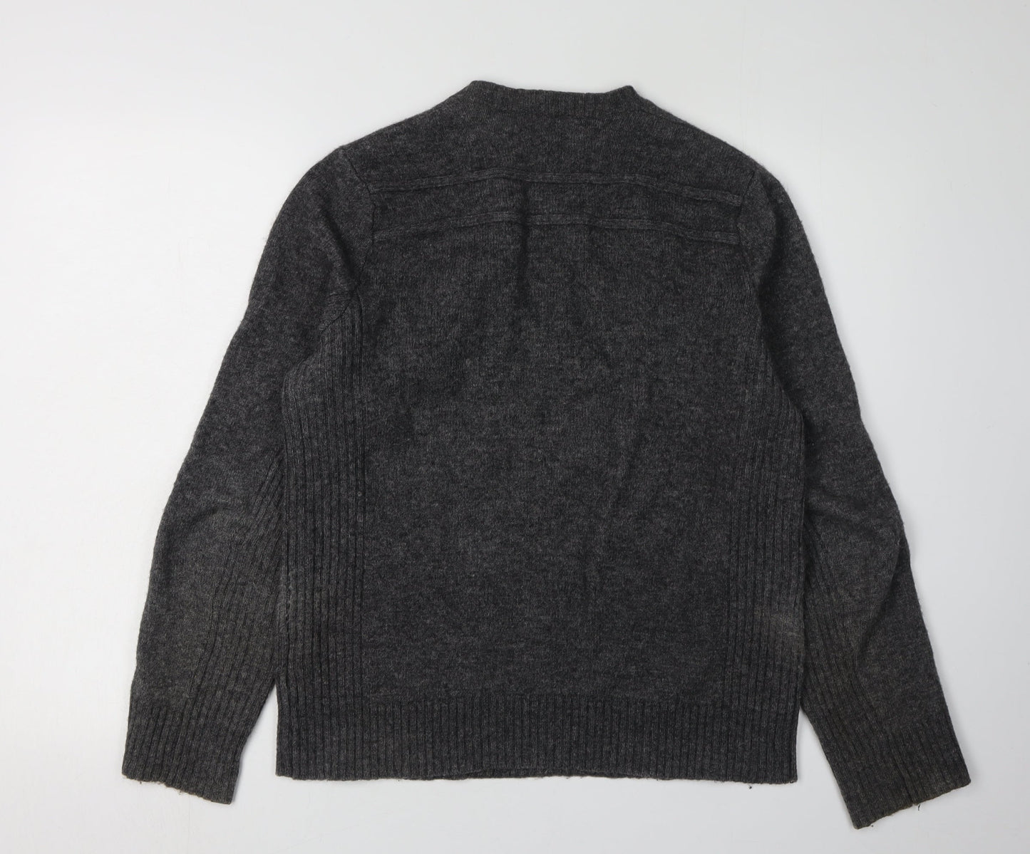 Calvin Klein Men's Grey Wool Pullover Jumper M
