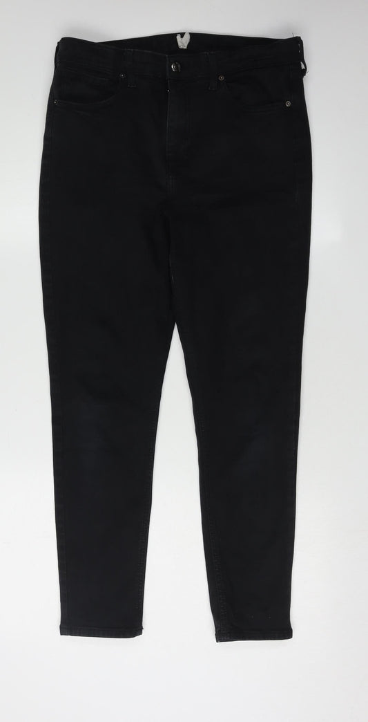 Topshop Women's Black Skinny Jeans, Size 32