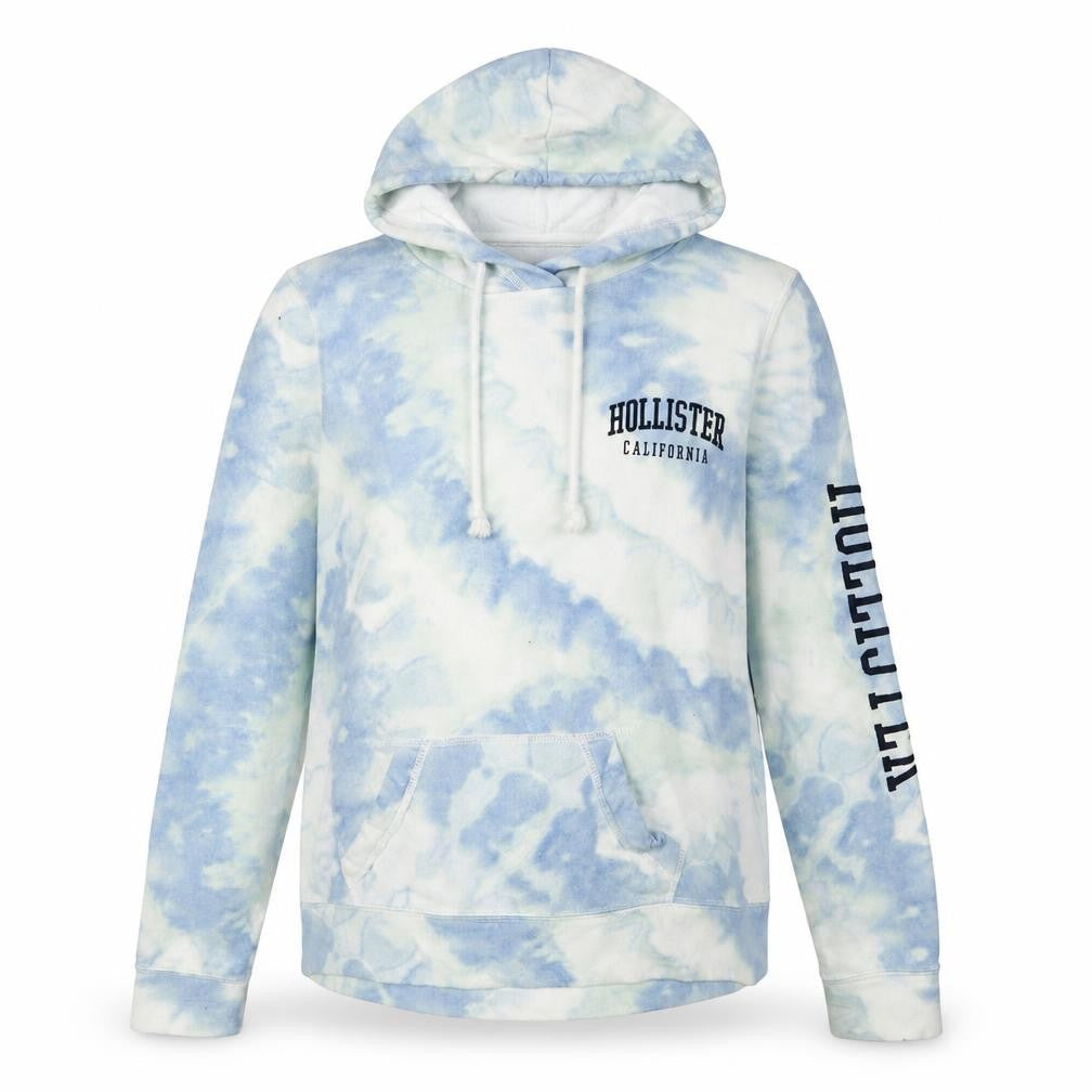 Womens UK XS Regular Hollister Multicoloured Pullover Hoodie