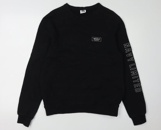 Navy Co Boys' Black Pullover Sweatshirt M