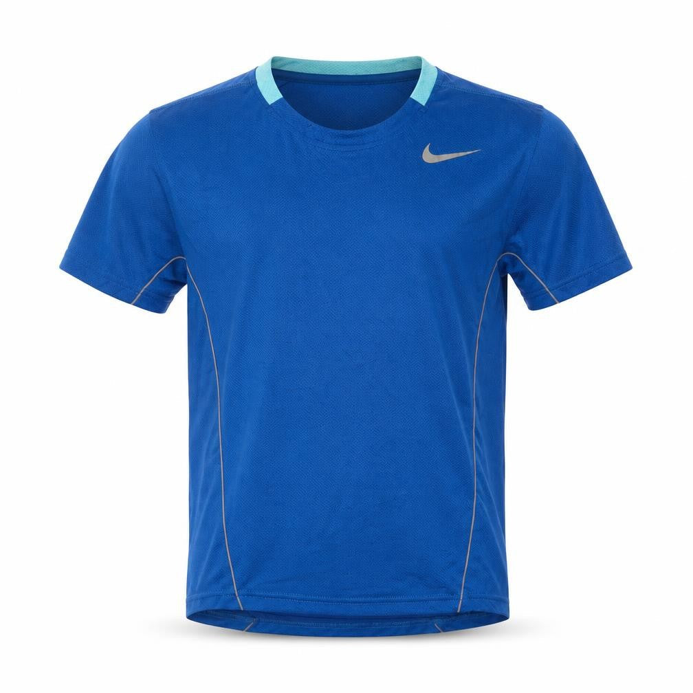 Nike Boys Blue Dri-Fit Short Sleeve T-Shirt, 8-10 Years