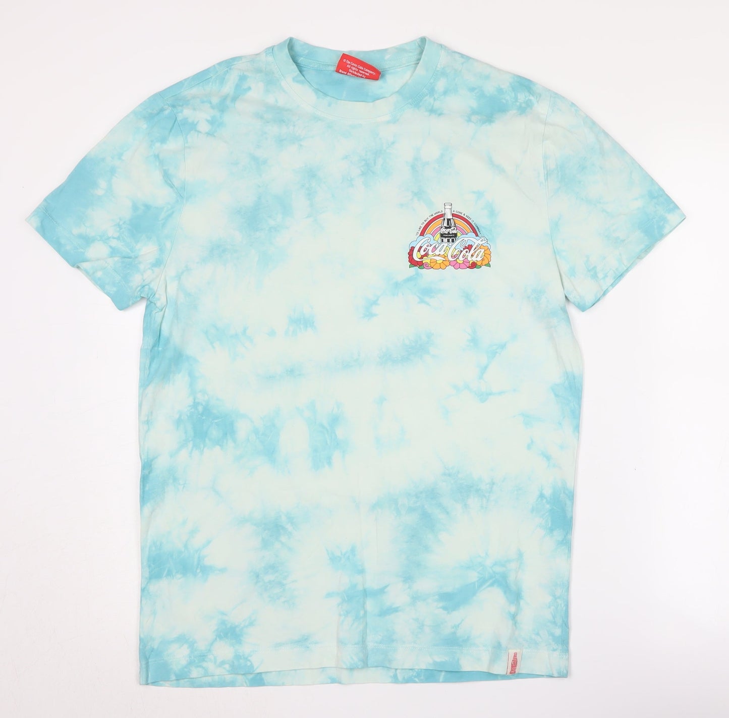 Coca-Cola Blue Retro T-Shirt, Unisex, M, Short Sleeve