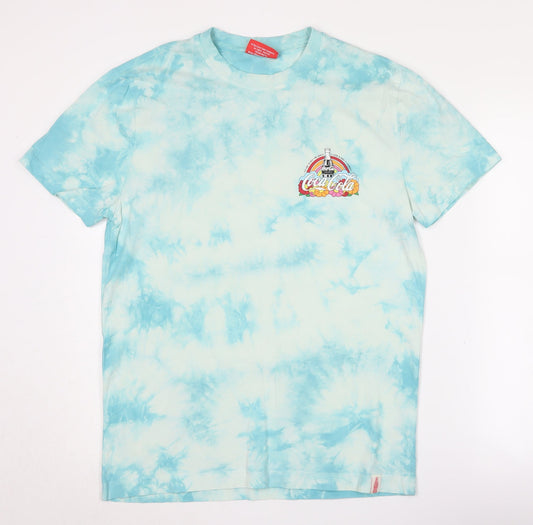 Coca-Cola Blue Retro T-Shirt, Unisex, M, Short Sleeve