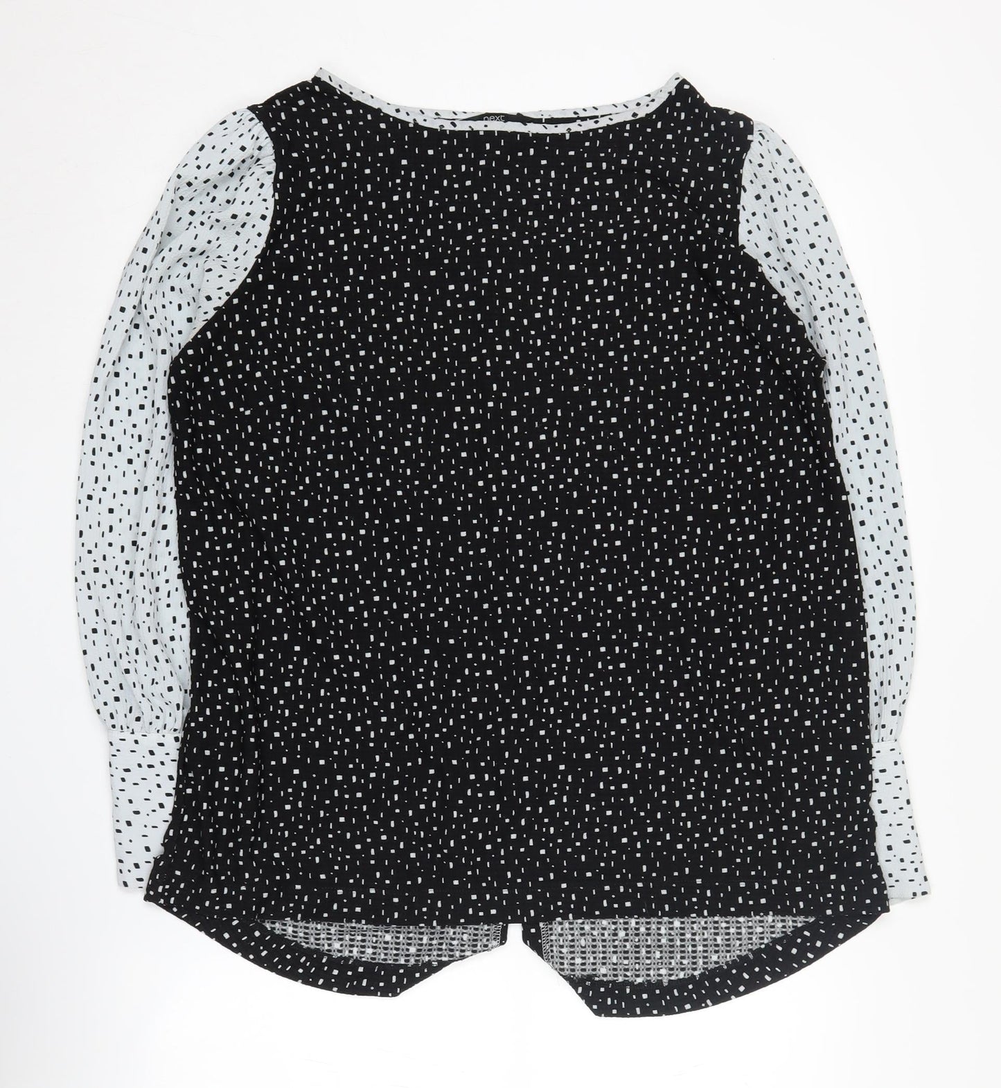 Next Women's Black Geometric Top - Size 18
