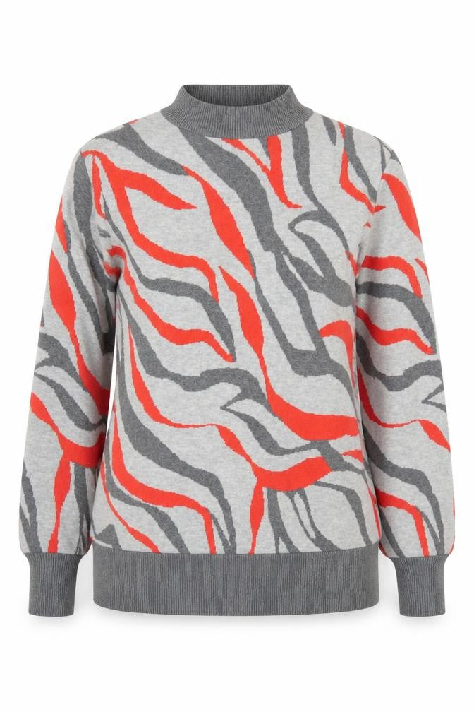 Marks and Spencer Women's Multicoloured Mock Neck Jumper M