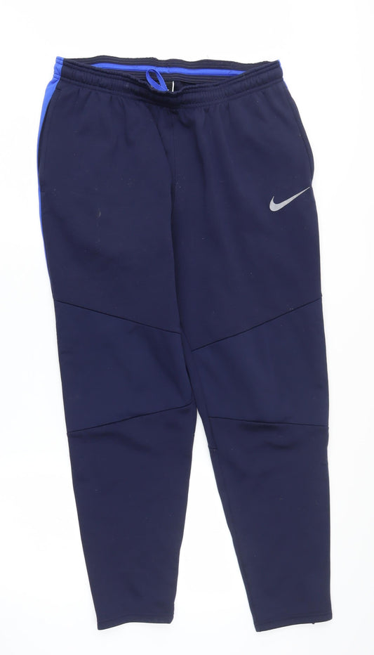 Nike Men's Blue Jogger Trousers L, Athletic Style
