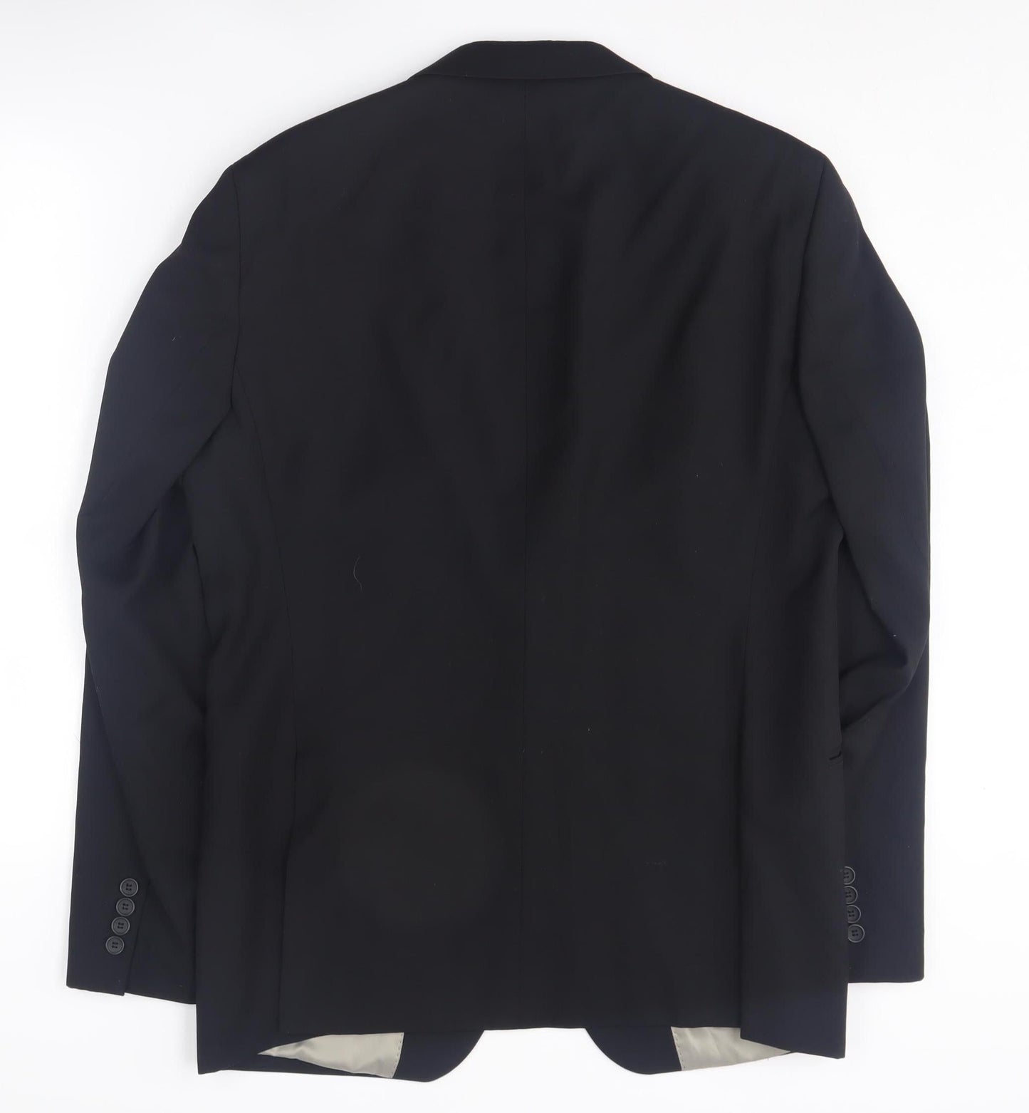 Topman Men's Black Blazer, Size 42, Formal Single-Breasted Jacket