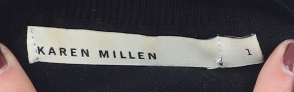 Karen Millen Women's Black Pullover Jumper Size 8