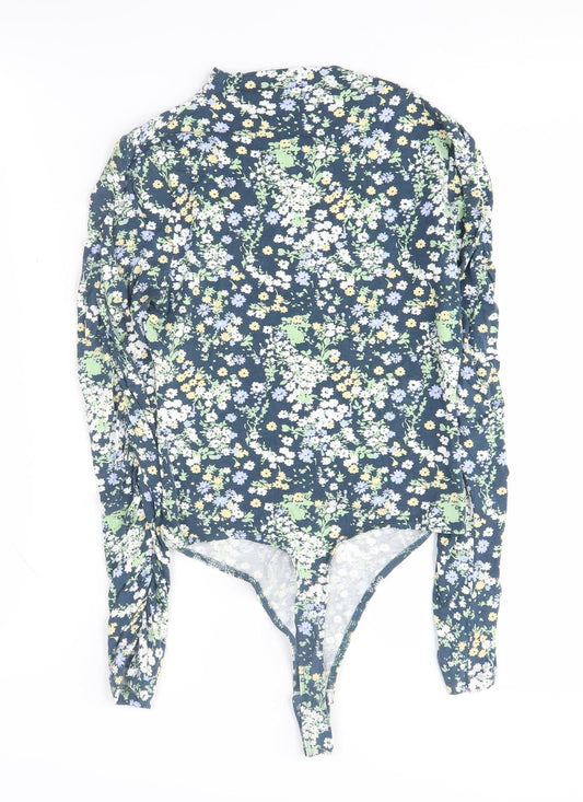 ASOS Women's Multicoloured Floral Bodysuit Size 8