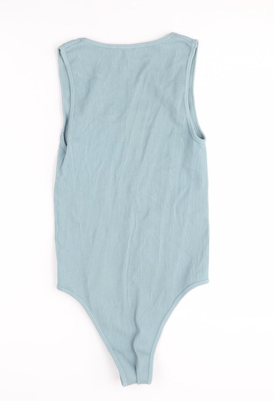 Michelle Keegan Women's Blue Bodysuit, M, Knit, Casual