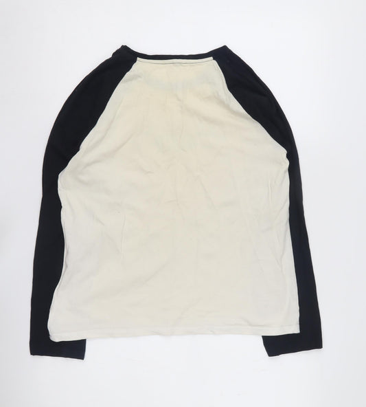 Friends Girls T-Shirt 12-14 Yrs Black Ivory Central Perk Long Sleeve