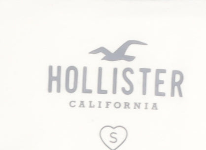 Hollister Women's White S Ringer T-Shirt Long Sleeve