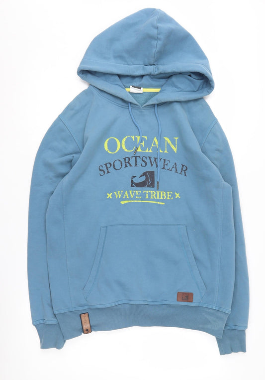 Ocean Sportswear Men's Blue Graphic Pullover Hoodie M