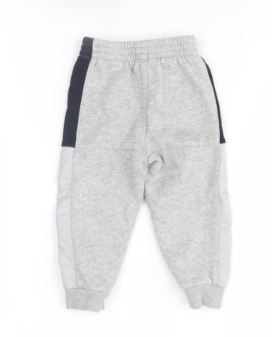 Nike Unisex Toddler Grey Sweatpants, 18 Months, Elastic Waist