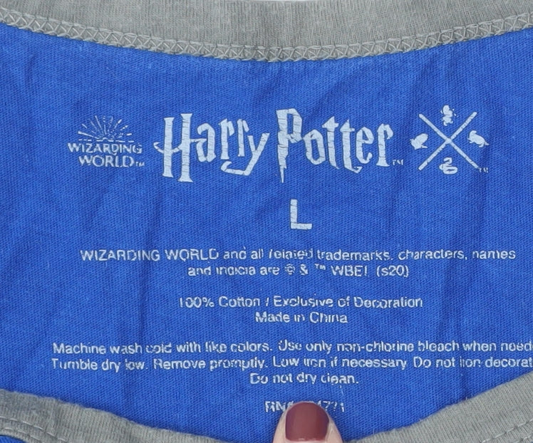 Harry Potter Unisex Blue Ravenclaw T-Shirt L
