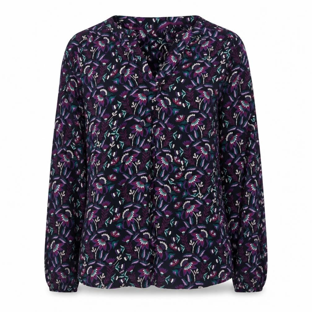 Womens UK Size 10 Maine New England Multicoloured Viscose Blouse
