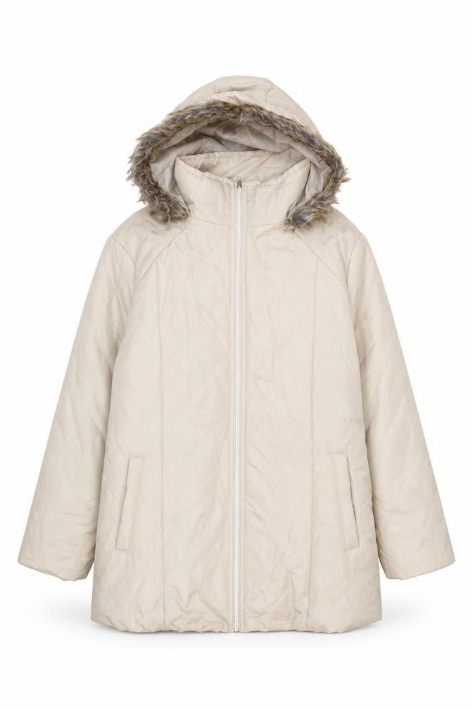 Anne De LanCay Women's Beige Puffer Jacket - M