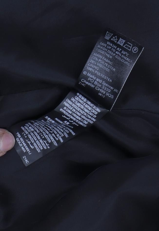 Marks and Spencer Women's Floral Blazer Gold & Black Size 12