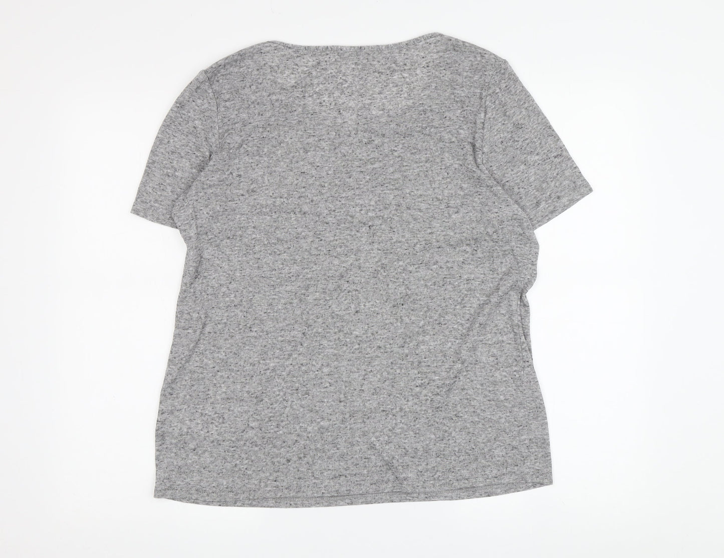 Oasis Women's Grey T-Shirt - M, Short Sleeve, Casual