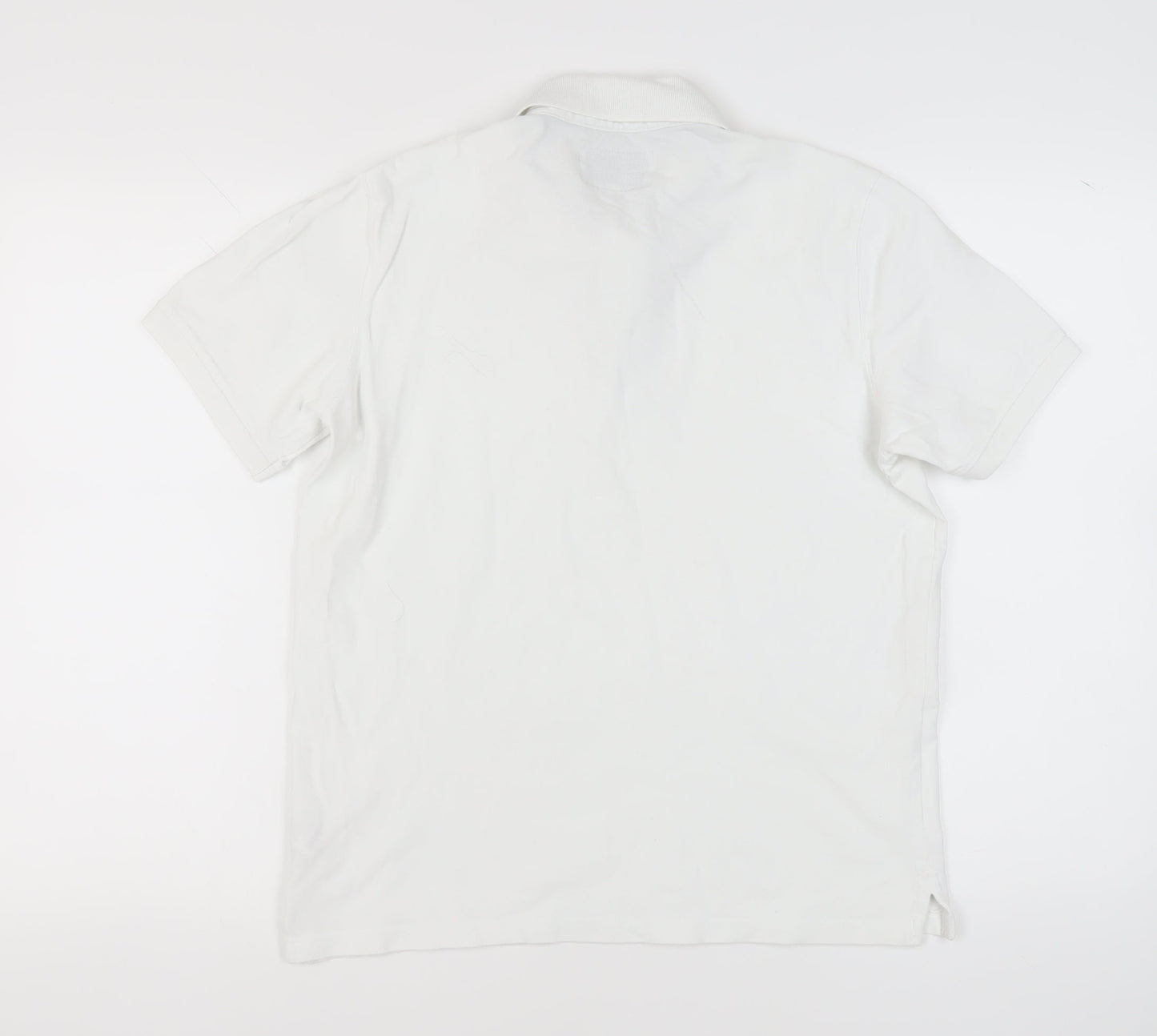 Jack Wills Men's White Polo Shirt - Size S, Classic Style