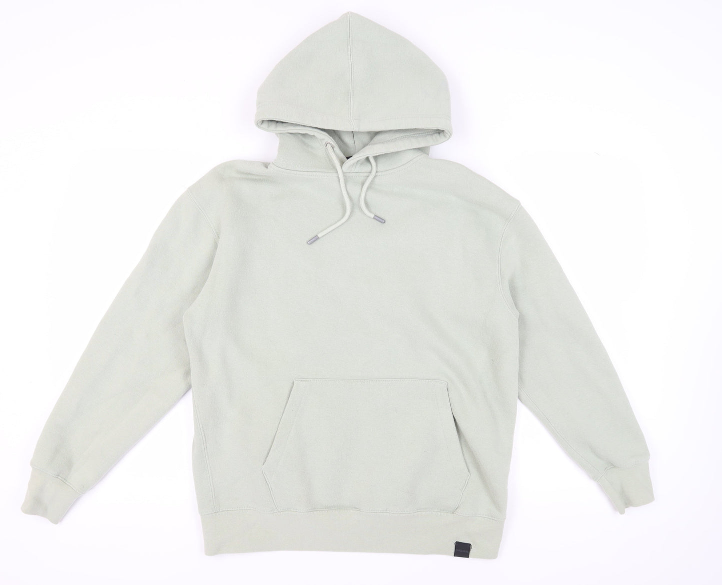 Pull&Bear Men's Green Pullover Hoodie S