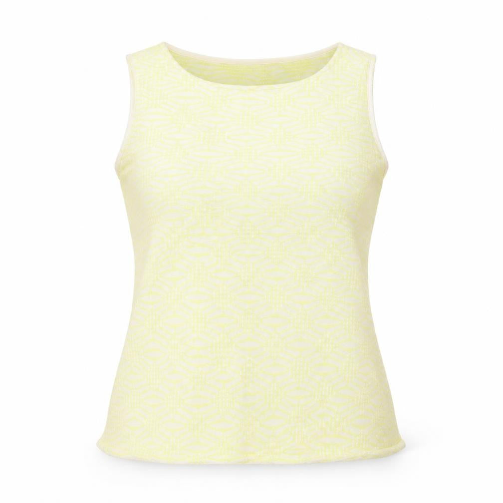 Marks and Spencer Women's Yellow Geometric Tank
