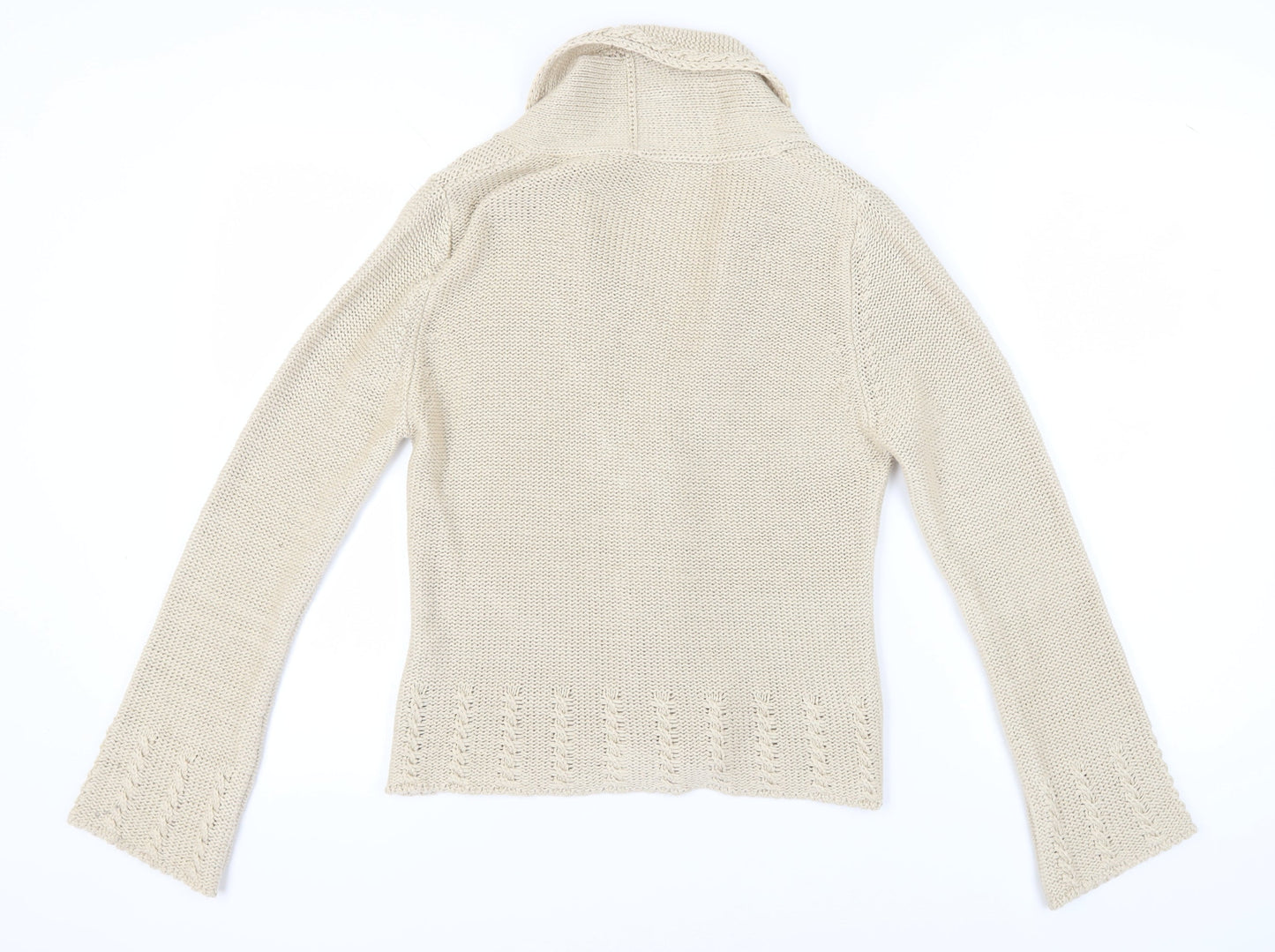 Per Una Women's Beige Cardigan M Acrylic