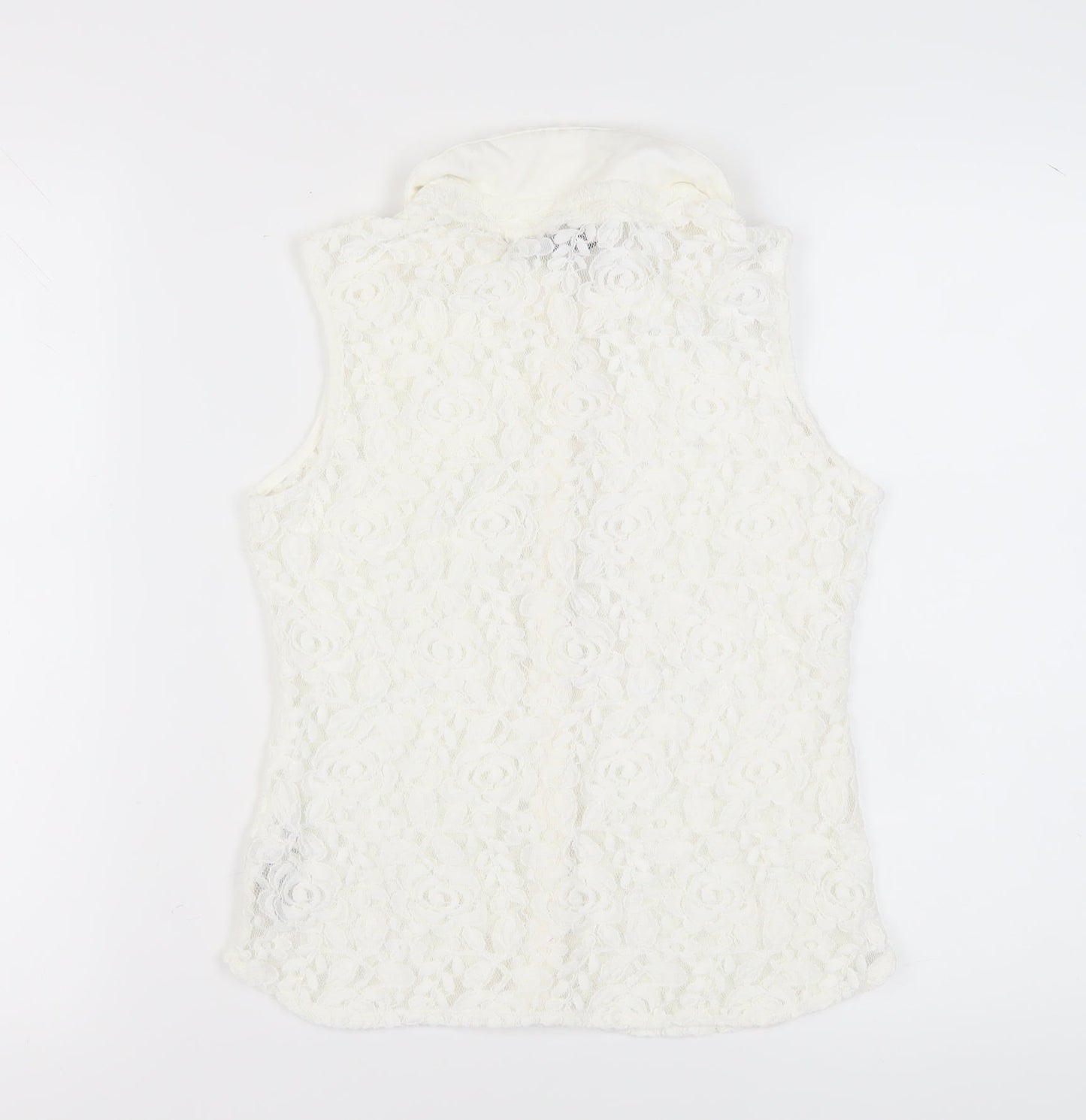 Marks and Spencer Women's White Lace Blouse Size 8