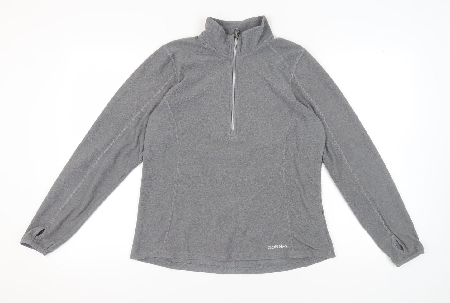 Donnay Women's Grey Fleece Pullover Sweatshirt Size 14