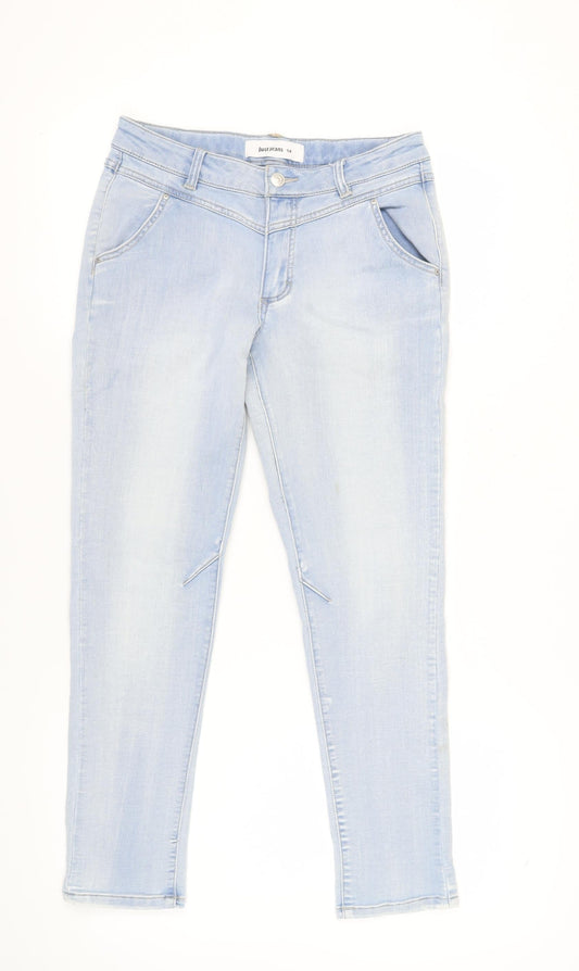 Just Jeans Women's Blue Ankle Denim Jeans Size 14