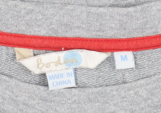 Boden Women's Grey Embroidered Sweatshirt - M