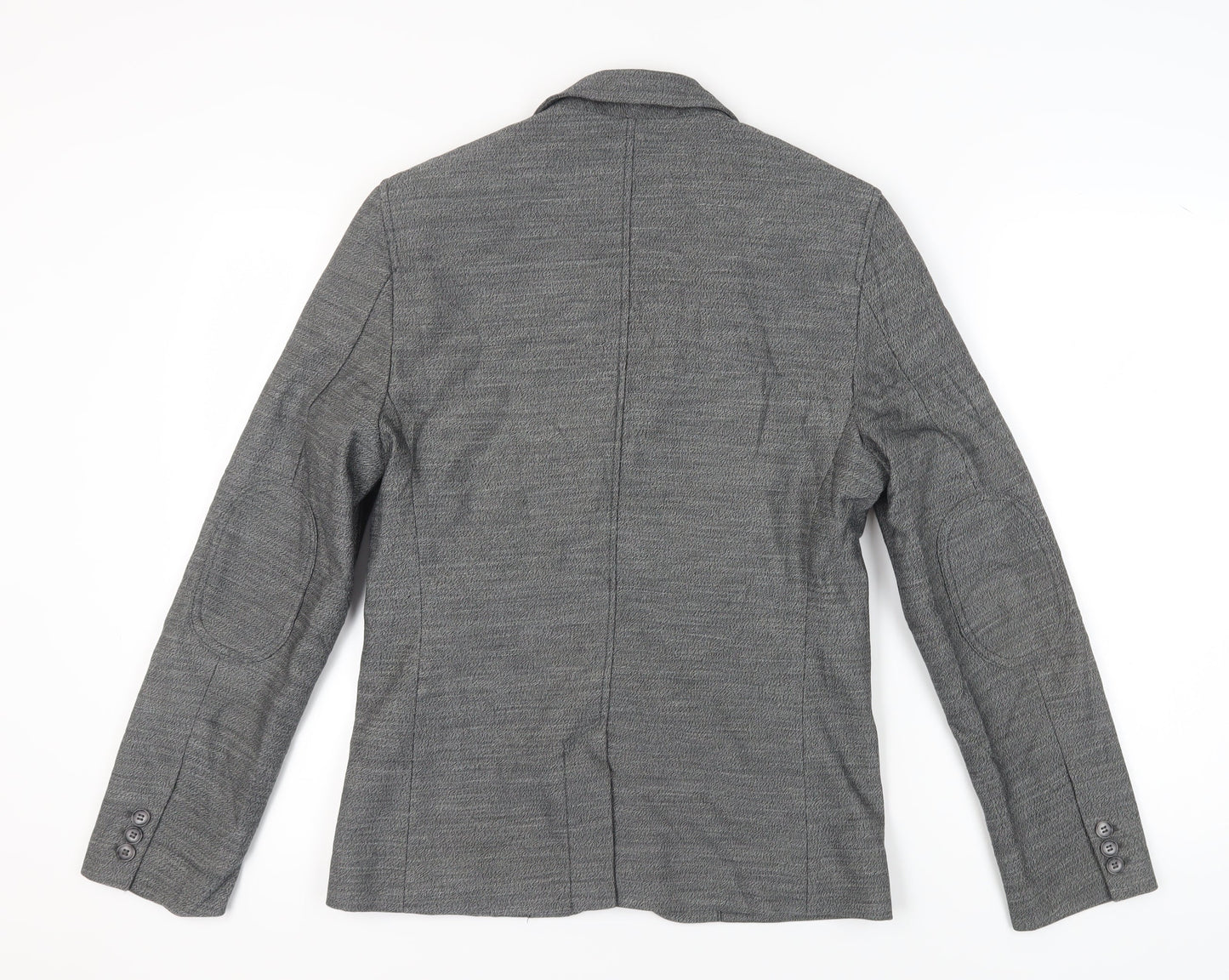 H&M Grey Men's Blazer, Size 36, Regular Fit