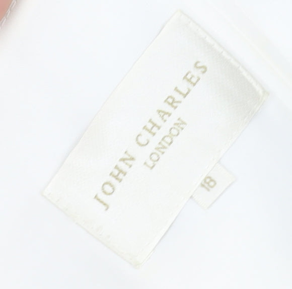 John Charles Women's Blue Sheath Dress, Size 18