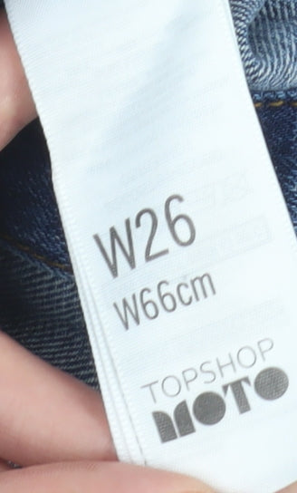 Topshop Women's Blue Denim Skirt, Size 10, Casual Style