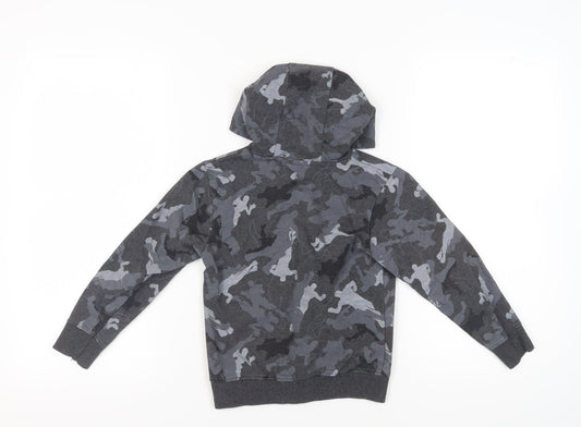 Fortnite Grey Camouflage Boys Pullover Hoodie XS