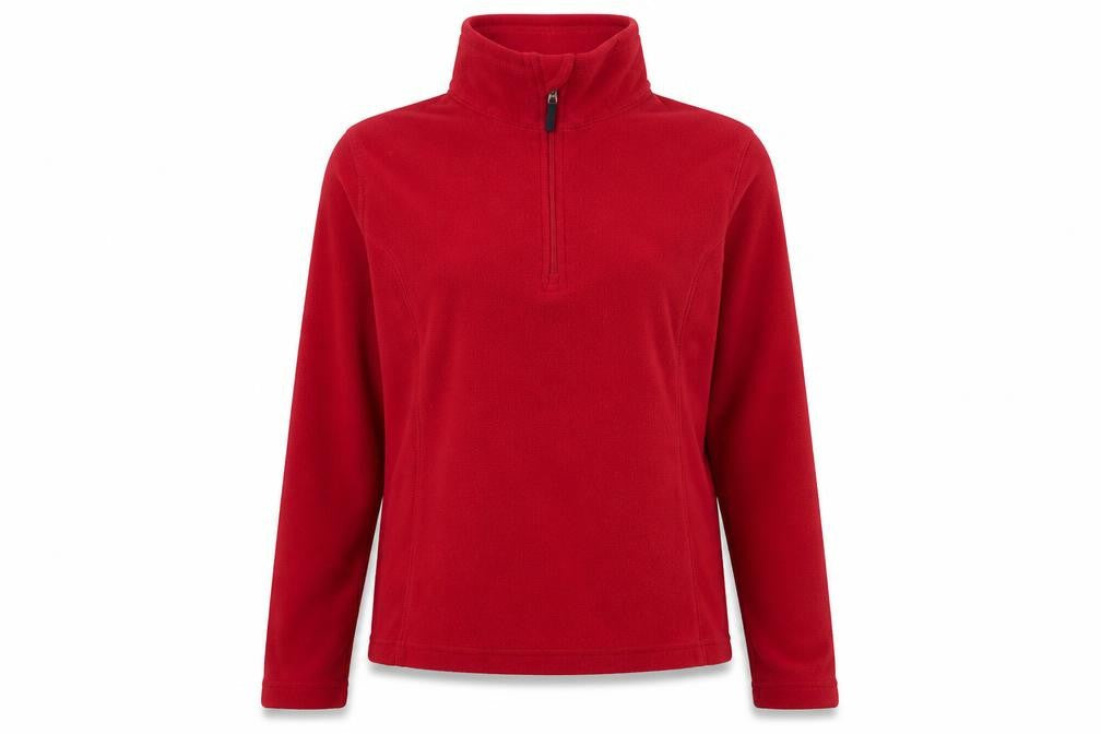 Lands' End Women's Red XS Fleece Pullover Sweatshirt