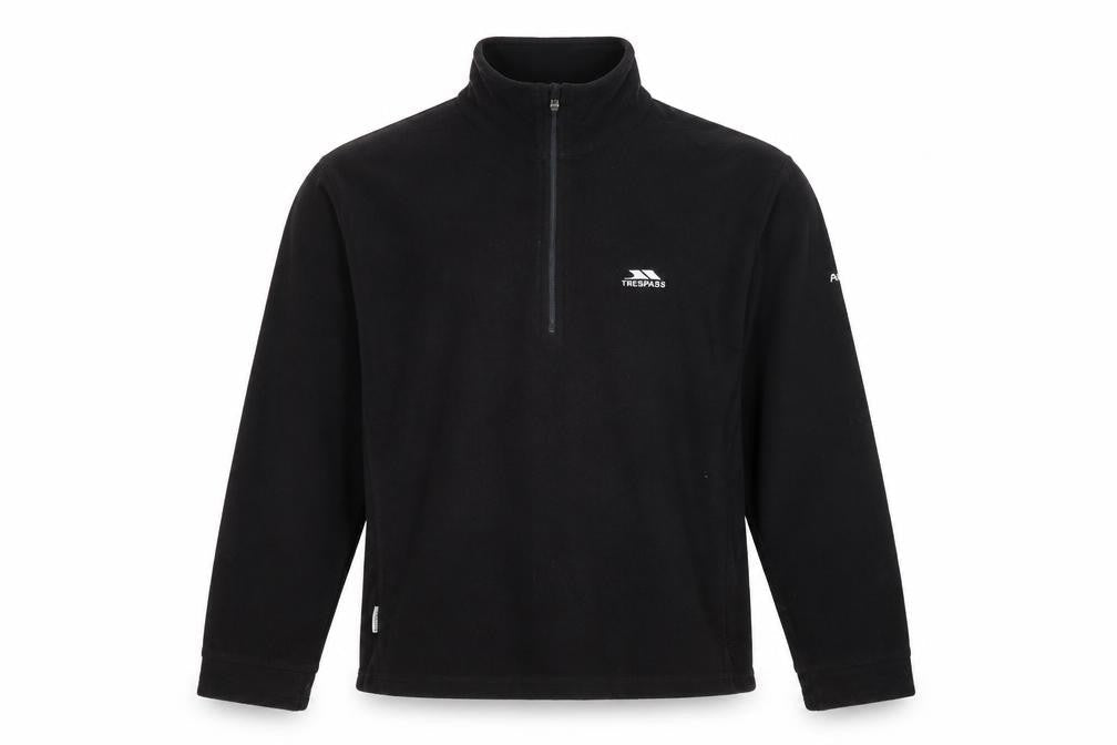 Unisex Adults UK L Regular Trespass Black Full Zip Sweatshirt